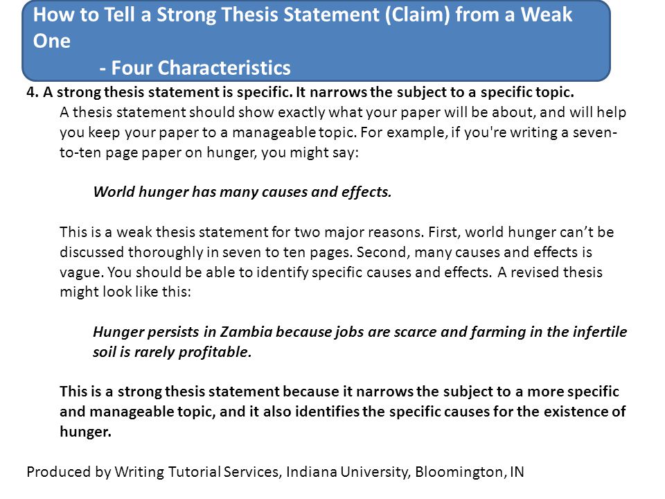 How to write a magic thesis statement